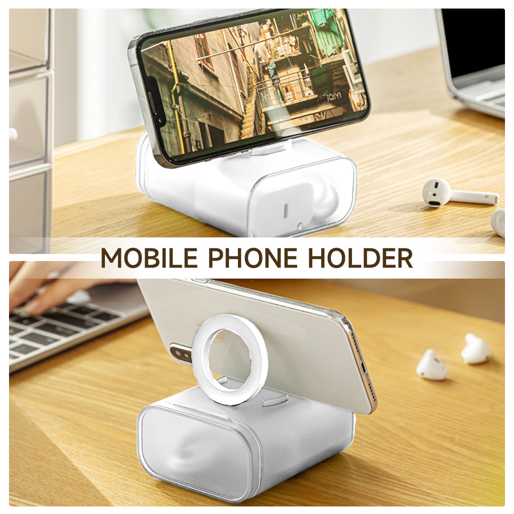Verilux Travel Cable Organizer Storage Box with Folding Phone Stand Multi Cable Storage Organizer for Charging Cable, USB Cable, Data Cable, Charger Adapter, Earbuds, 7.8x4.9x9.3cm Verilux Travel Cable Organizer Storage Box with Folding Phone Stand Multi Cable Storage Organizer for Charging Cable, USB Cable, Data Cable, Charger Adapter, Earbuds, 7.8x4.9x9.3cm